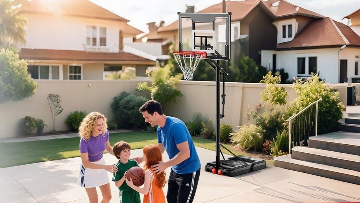 Elevate Your Game: The 45-Inch Shatterproof Basketball Hoop Built for Everyone